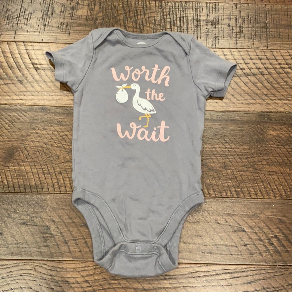 Old Navy Worth the Wait Onesie